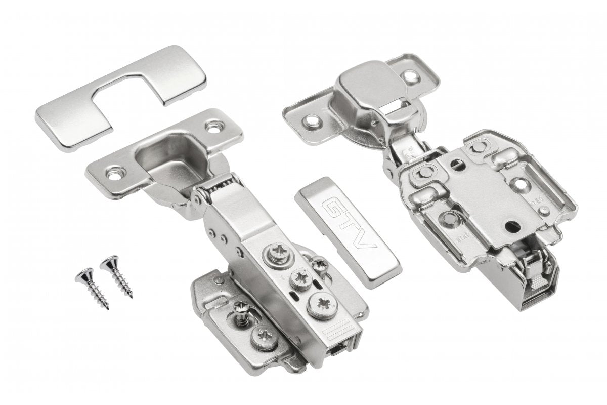 Hydraulic hinge 08 with tension / eccentric adjustment of arm and slide H=0