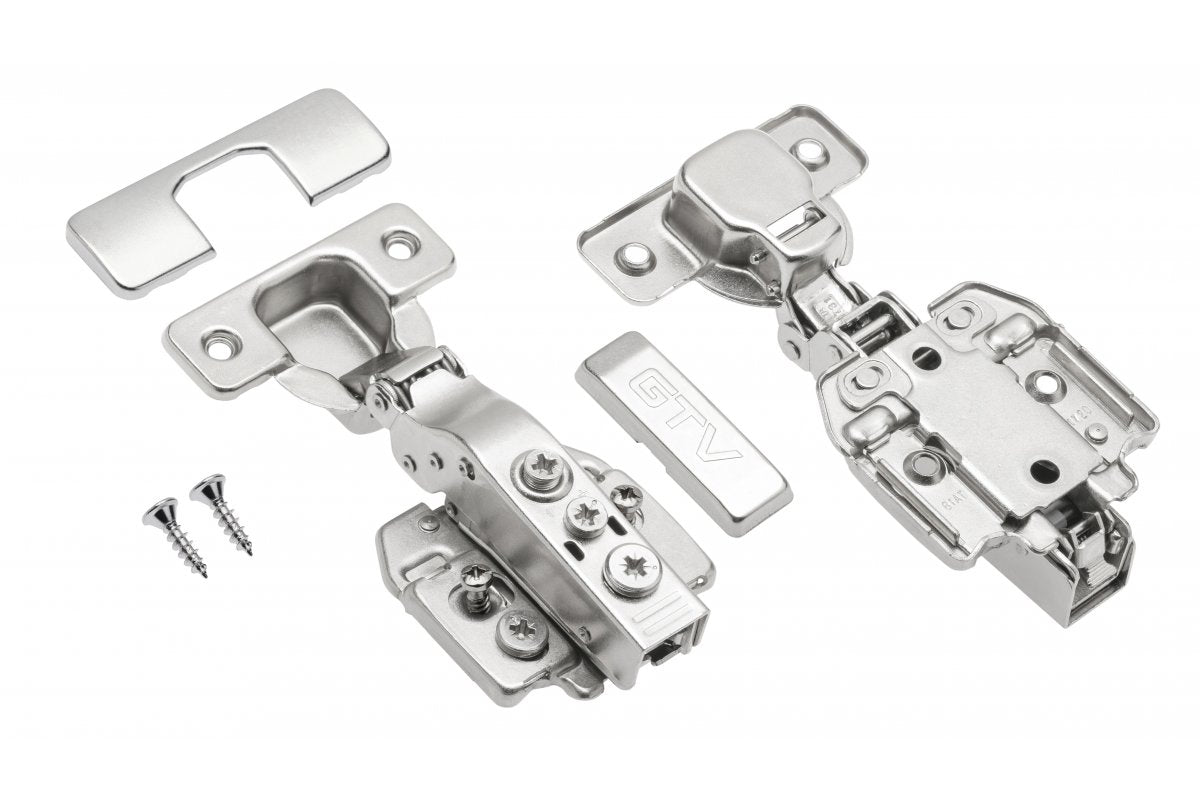 Hydraulic hinge 09 with tension / eccentric adjustment of arm and slide H=0