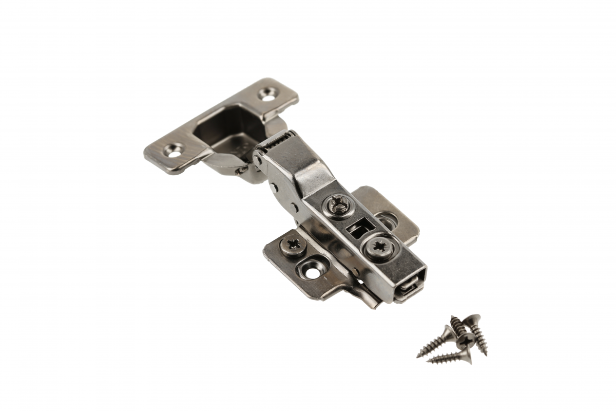 GTV SILENTO PRO hinge twin, soft-close, prow H=0, 3D, polybag, non-euro, black