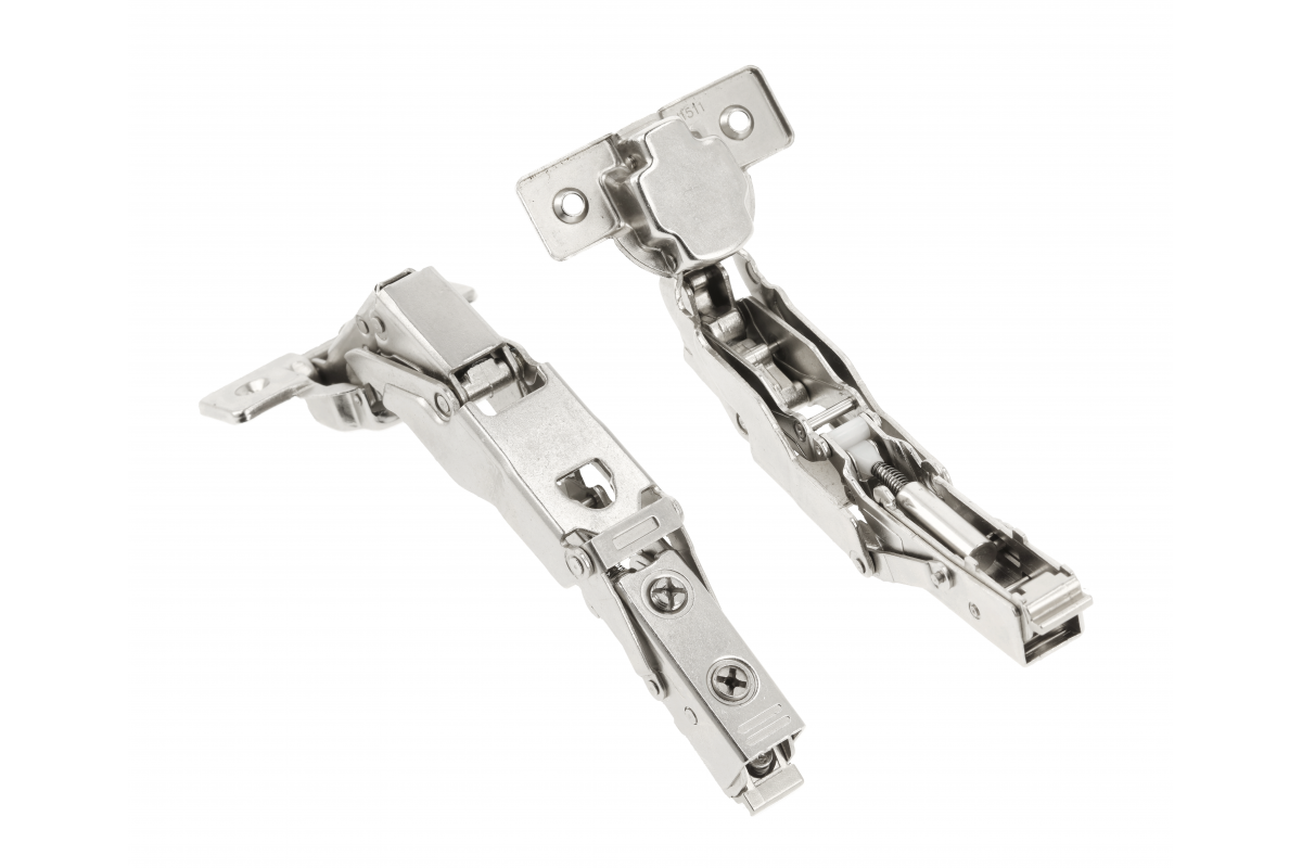 GTV SILENTO PRO overlay hinge, 155° angle, soft-close, non-prov., 3D, clip-on