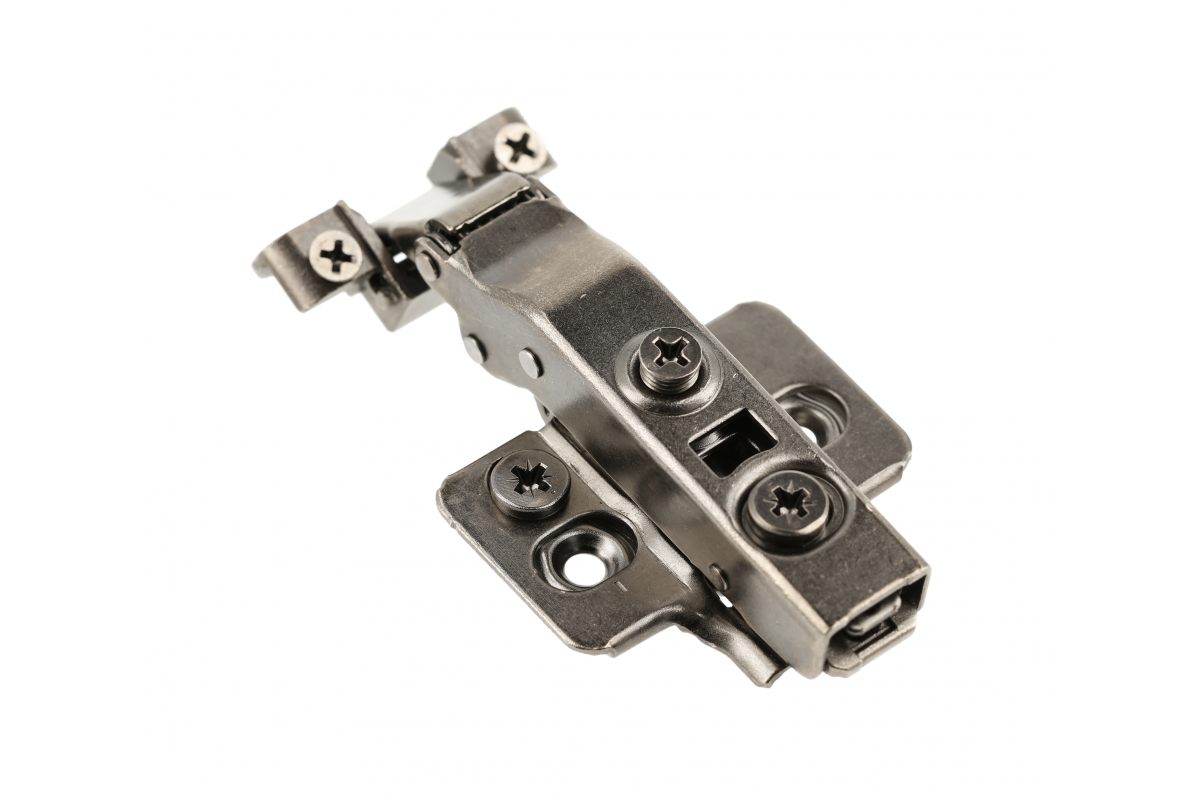 GTV SILENTO PRO overlay hinge, alu frame, soft-close, prow H=0 , 3D, polybag, euro-free, black