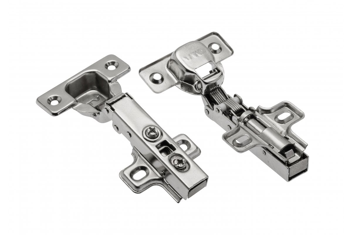 Hydraulic cup hinge, straight, h=0 without euroscrews