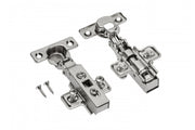 Self-closing mini hinge; H=0; full overlay with euro screw
