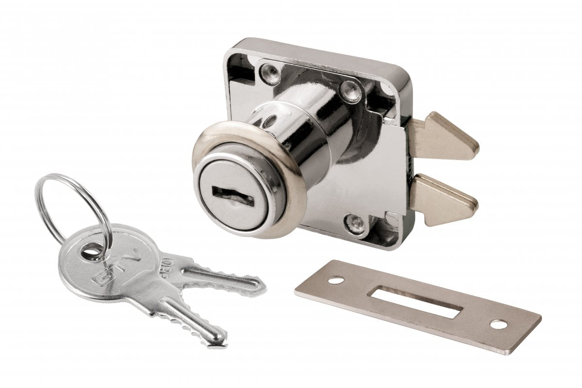 Louvered lock 202 (chrome), steel wrench