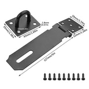 Hasp and Staple Black 5"