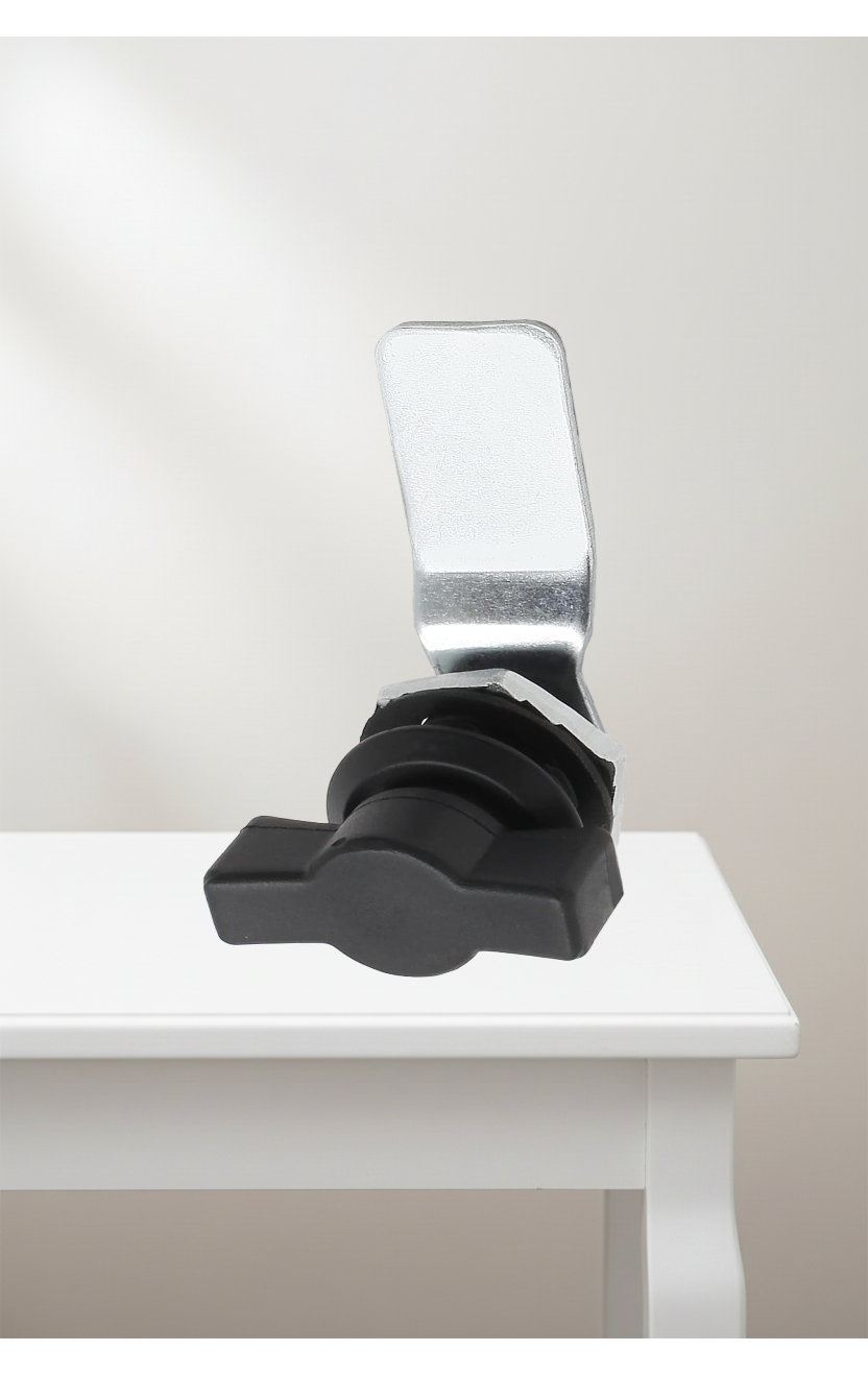 2 Pcs Thumb Operated Offset Cam Lock, T Handle Thumb Cam Lock Swing Knob Turn Latch for Machine Cabinet Drawer