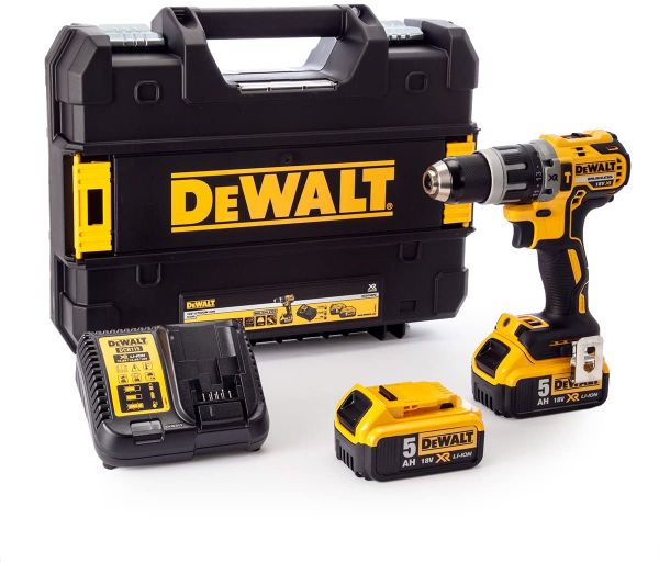 Dewalt Cordless Hammer Drill 18V 5.0Ah With 2 Battery & Charger DCD796P2-GB
