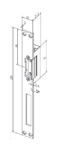 مُحرر كهربائي من نوع ييل سترايك 45-E9LX-0816 