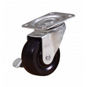 UKEN U5365B Caster Wheel Rubber 2.5" Swivel With Brake