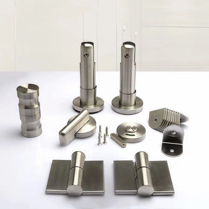 Accesorios y herrajes de acero inoxidable 304 para particiones de cubículos de inodoros con panel compacto