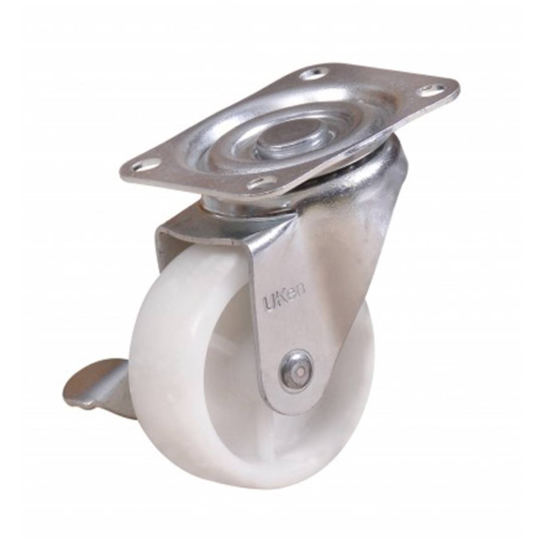 UKEN U5450B Caster Wheel Nylon 2" Swivel With Brake