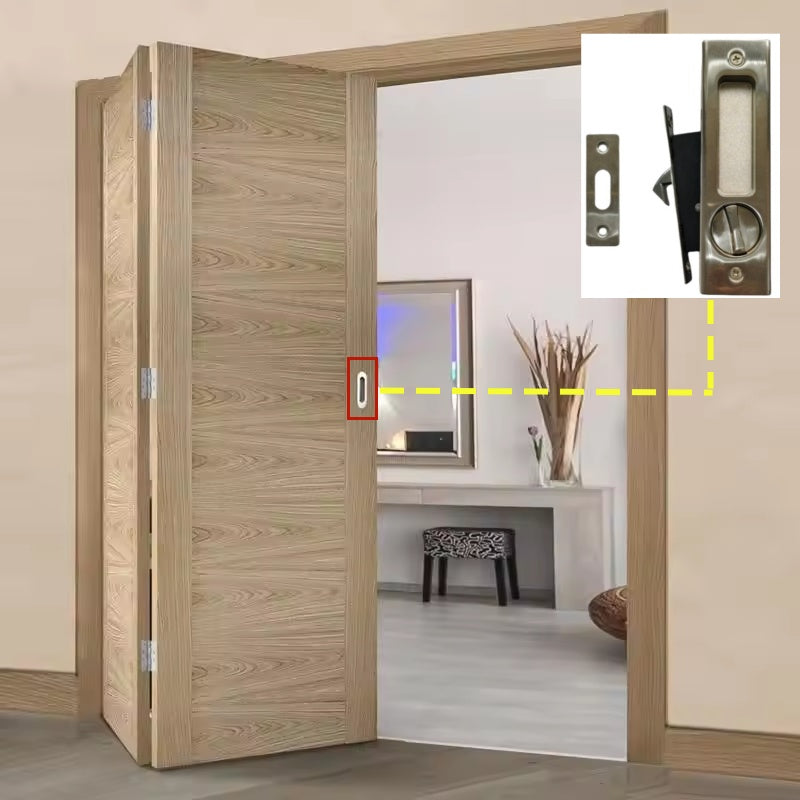 Sliding Lock Hook type Bathroom Black