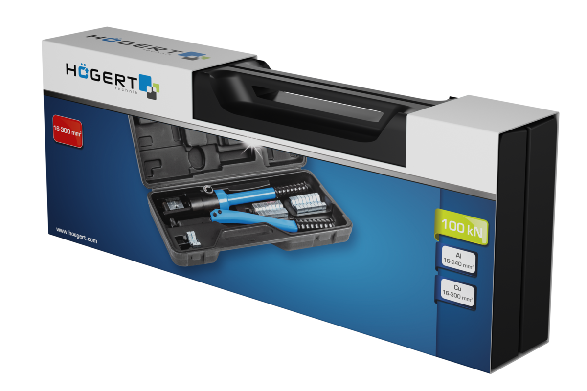 Hogert Hydraulic cable crimper, 16-300mm²