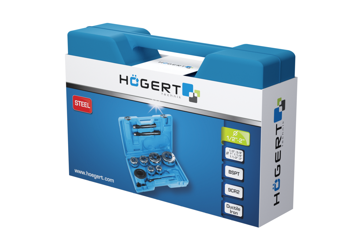 Hogert Manual pipe threader 1/2"- 2