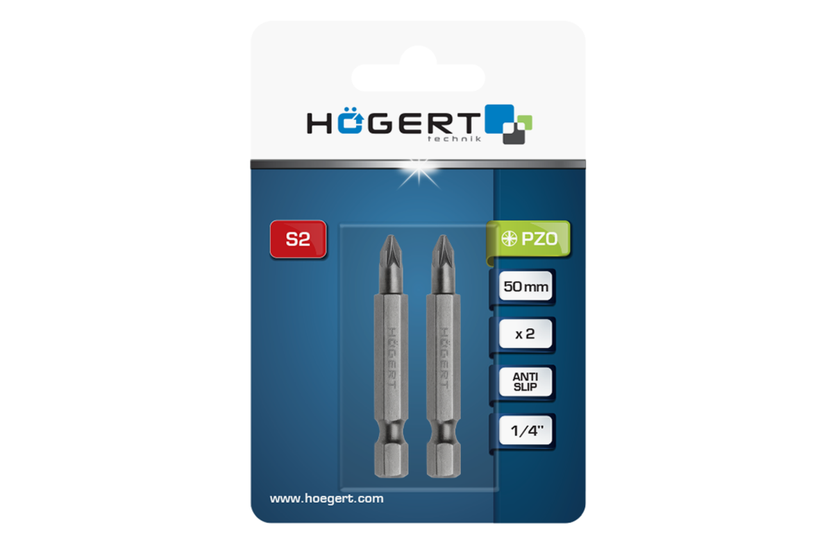Screwdriver bit PZ0 50MM 2PCS