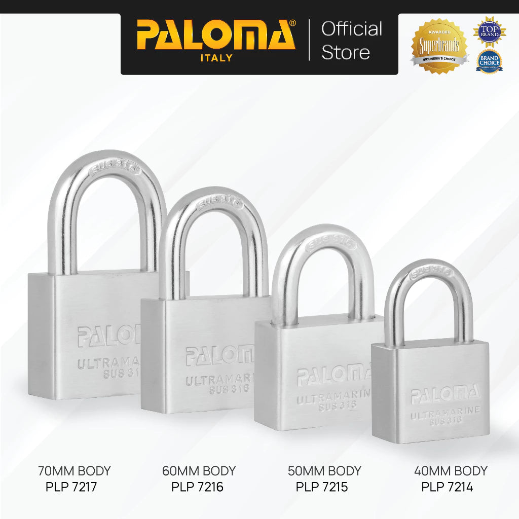 Padlock Ultramarine Stainless Steel SUS 316 PLP 7217 (70mm)