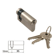 Iseo 5 Pin Half Key Profile Cylinders 45mm
