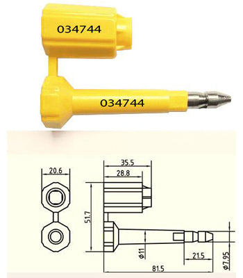 Security Container Seal Bolt