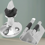 قفل وحامل سدادة الباب، من الفولاذ المقاوم للصدأ 304 البحري 