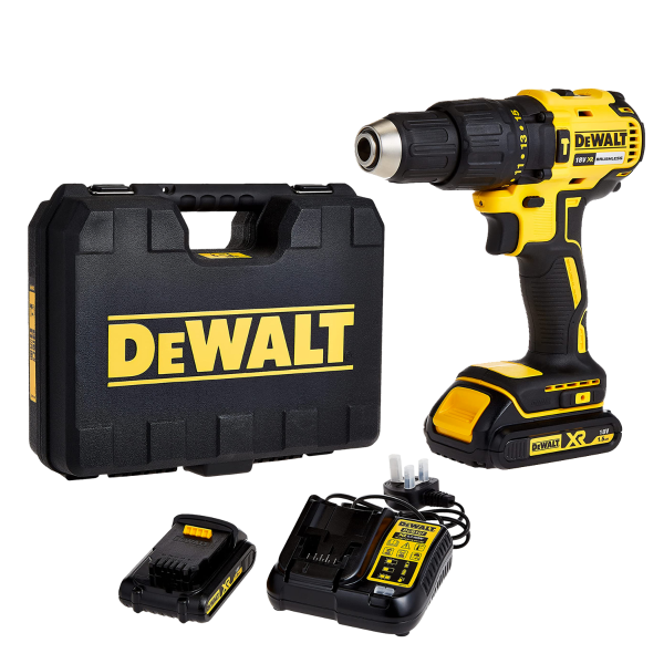 Dewalt Cordless Hammer Drill 18V 1.5Ah Brushless With 2 Battery & Charger DCD778S2-GB