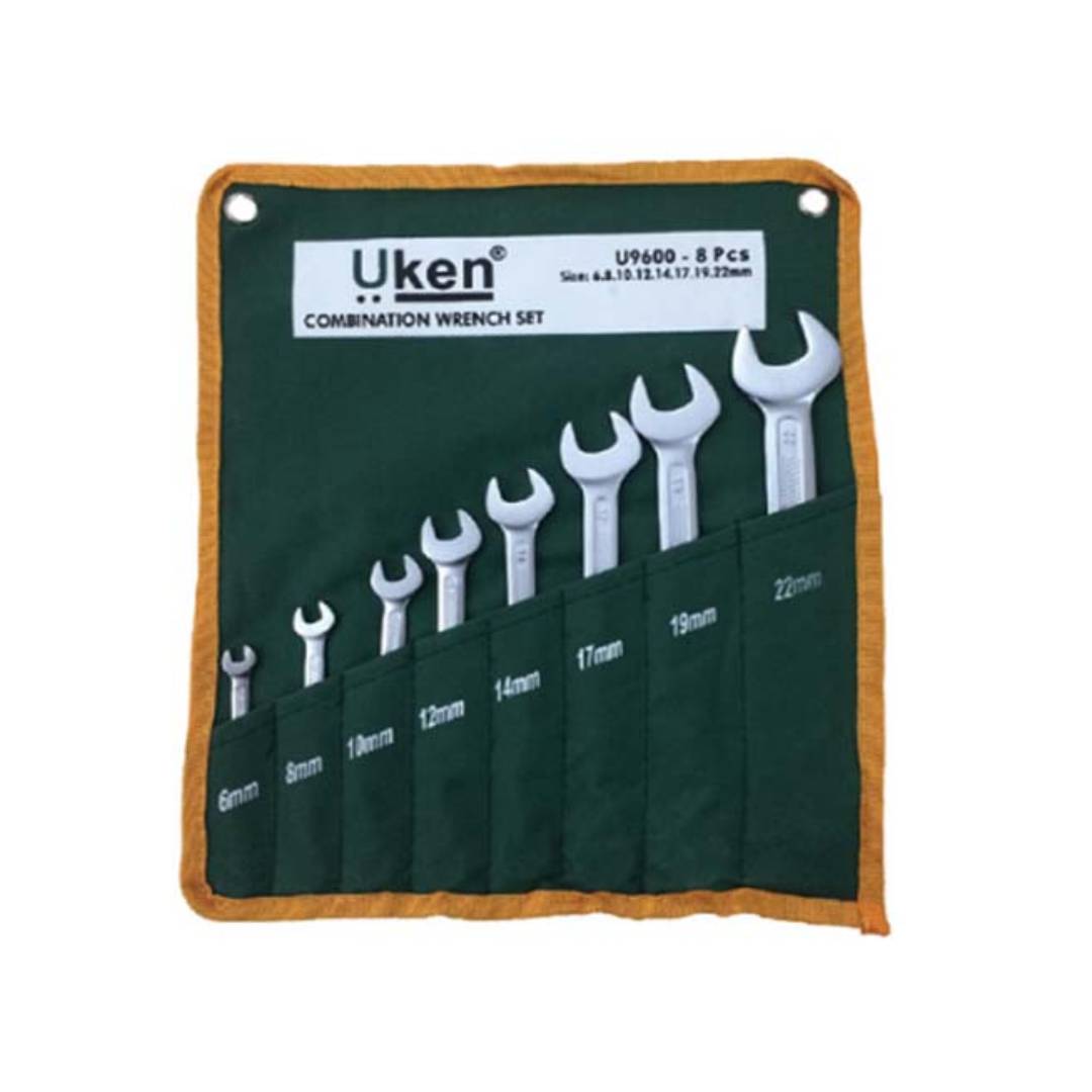 UKEN U9600 Combination Spanner 8 Pcs Set 6-22 MM
