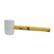 UKEN UH19132 Rubber Hammer 32 Oz Wood Handle (White)