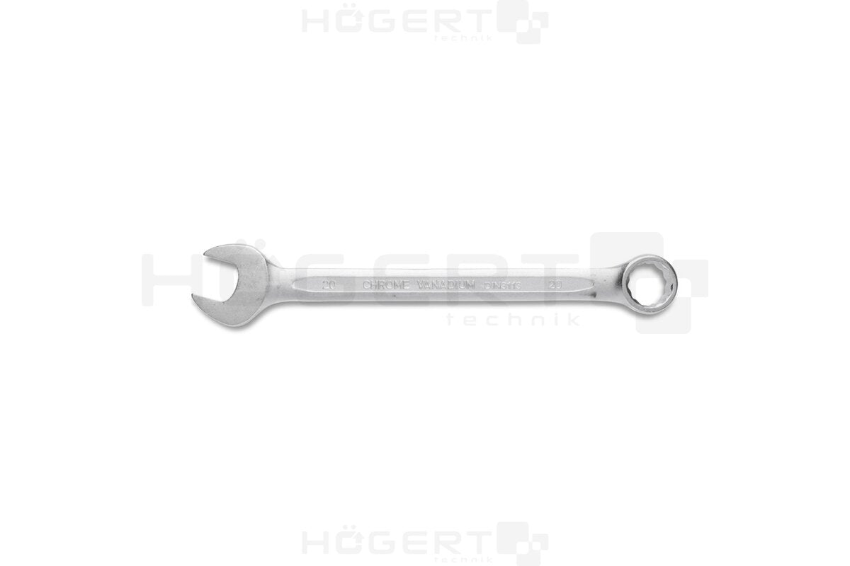 Hogert Combination spanner, CrV steel, 20 mm, DIN 3113