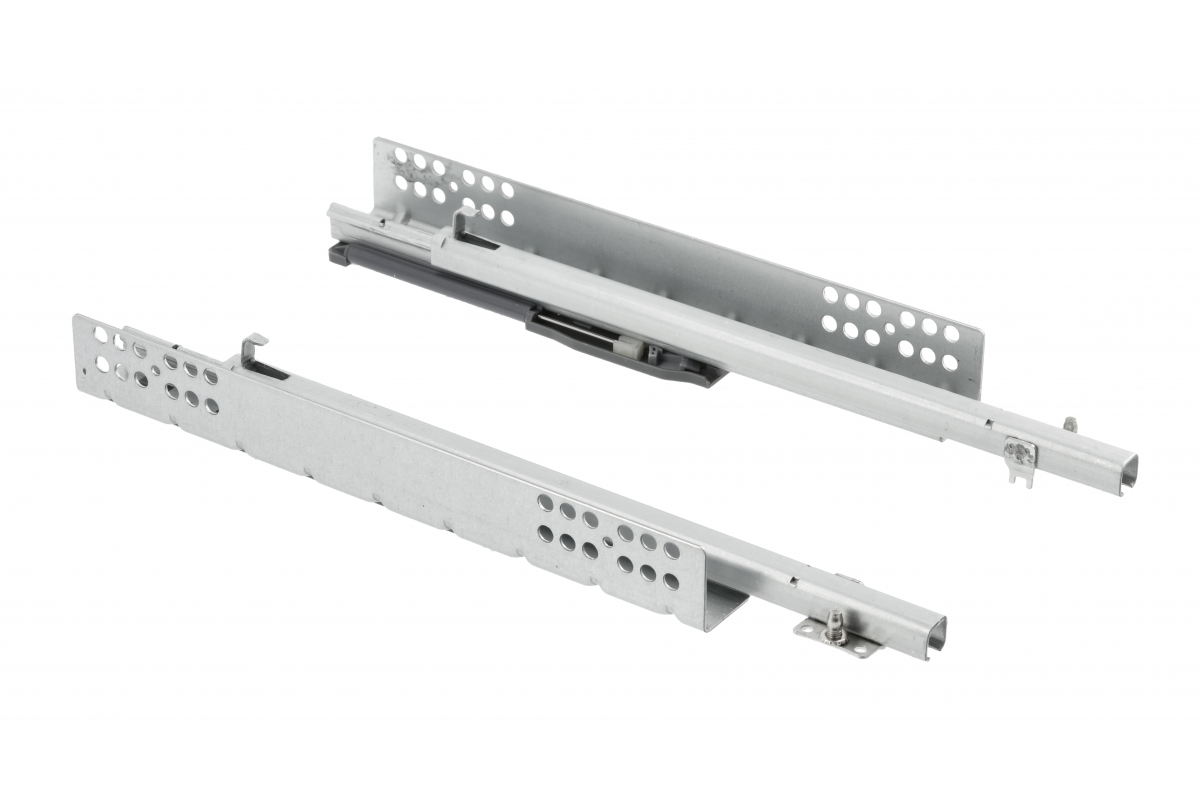 KQ guide for bottom mounting, L=400 mm, partial extension, soft-close