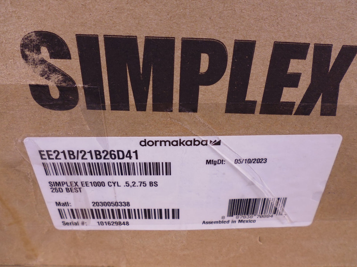 Kaba Simplex EE21B/EE21B26D41 EE1000 26D Pushbutton Door Lock Combination