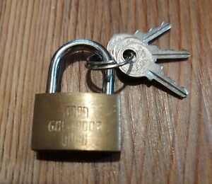 Brass Padlock GoldDoor 50mm
