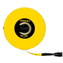 شريط قياس ستانلي STHT34262-8 من الألياف الزجاجية، 30 مترًا/10 مم، قياس متري-إمبراطوري