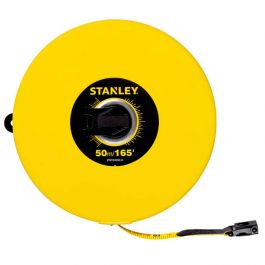 شريط قياس ستانلي STHT34263-8 من الألياف الزجاجية، 50 متر/10 مم، قياس متري-إمبراطوري
