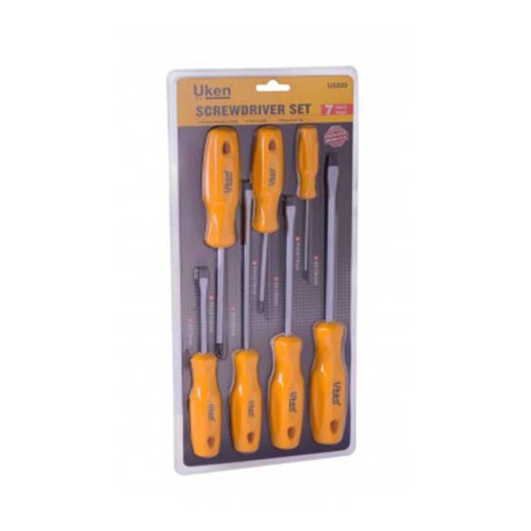 UKEN U6011 Driver Set 7Pcs Slotted