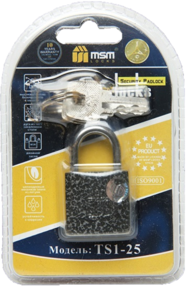 MSM High Quality Pad Lock, 25 mm, TS1-25