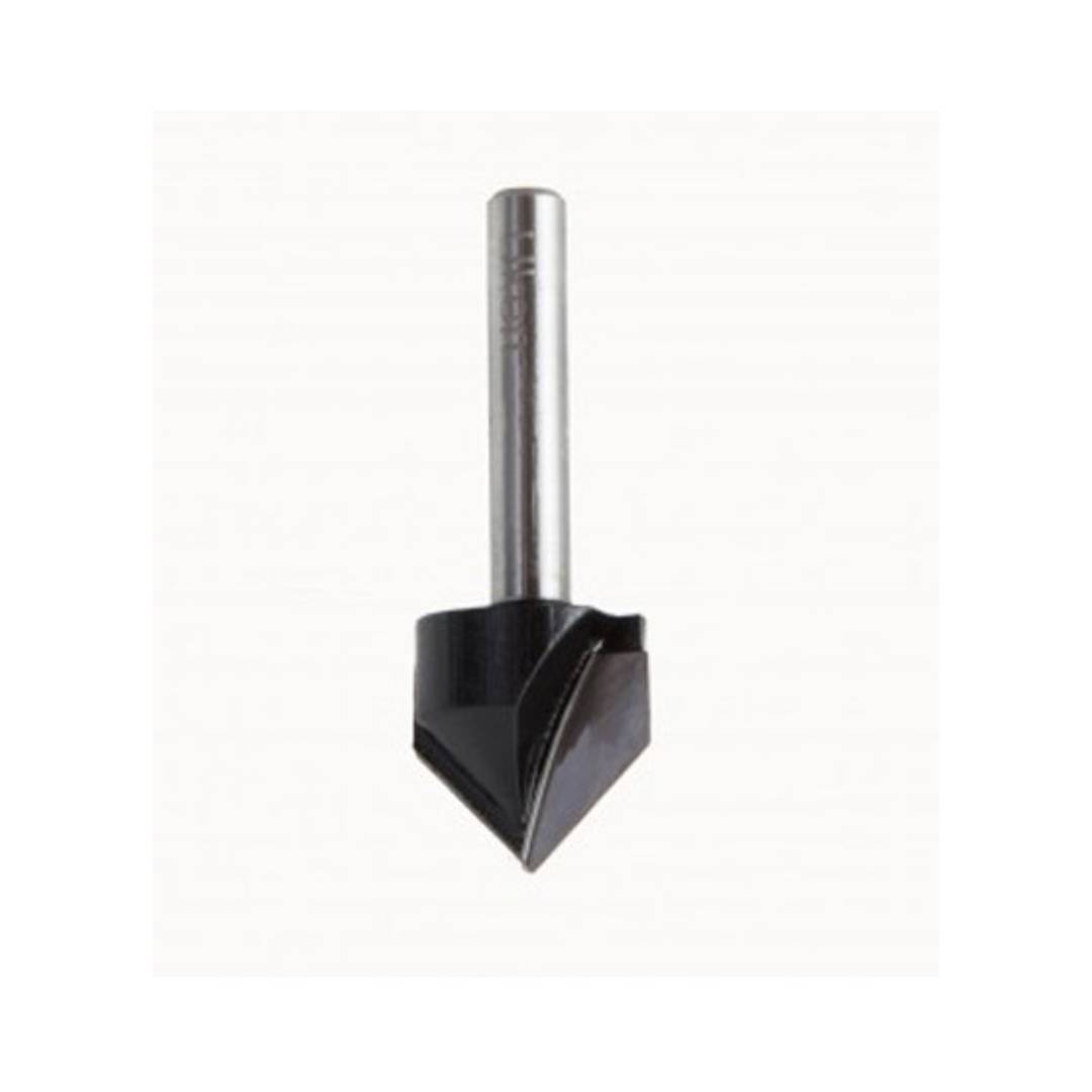 UKEN U24720 Router Bit V Grooving 6MM X 9.5 X 9.5 (S X D X BL)