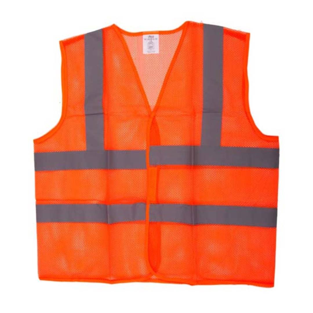 UKEN UJ2703XXXL Safety Jacket Orange, Mesh Type, 2" Reflector, XXXL
