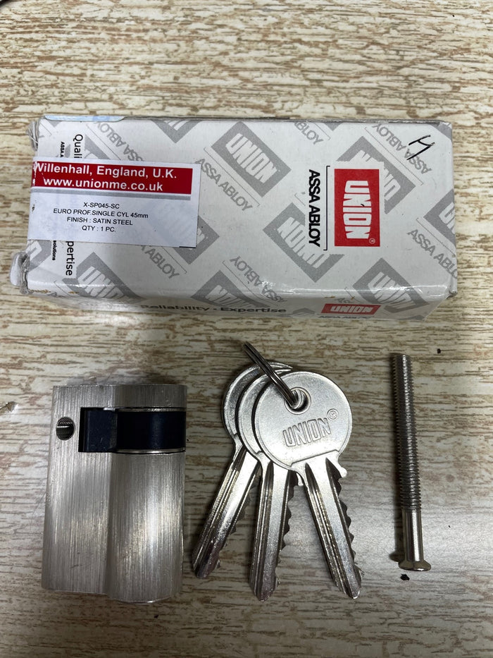 Union Euro single Cylinder 45mm X-SP045-SC