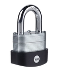 Yale Y127B/55/129/1 - Protector Laminated Steel Weatherproof Padlock (55 mm) Boron Shackle 3 Keys