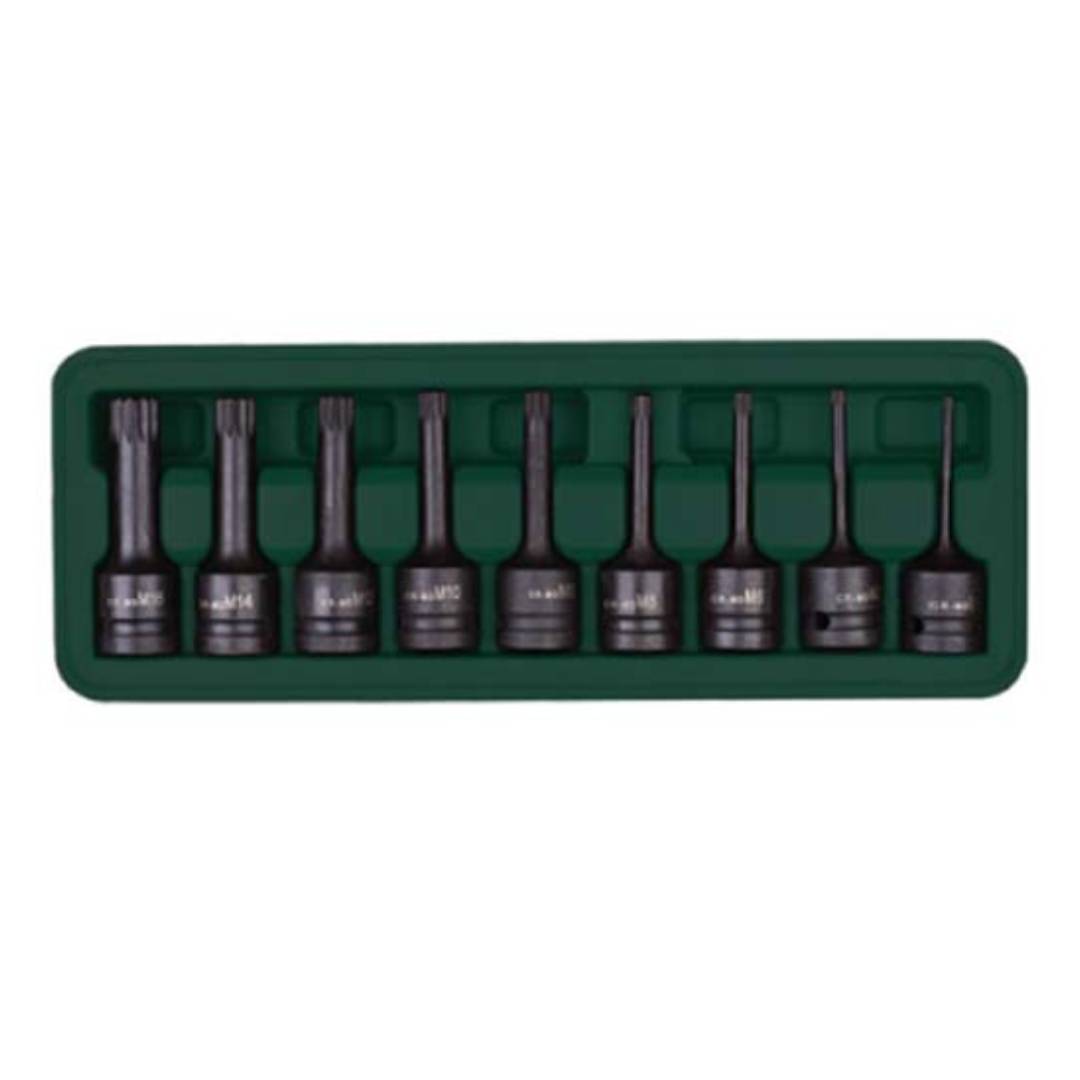 UKEN U1530 Impact Bit Socket Set (Torx) 1/2" Dr - 9 Pcs