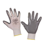 UKEN U5001-8 Gloves Nitrile Grey Grip (S)