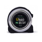 UKEN U8G4504 Measuring Tape 8 Mtr (25Mm) Chrome With Rubber